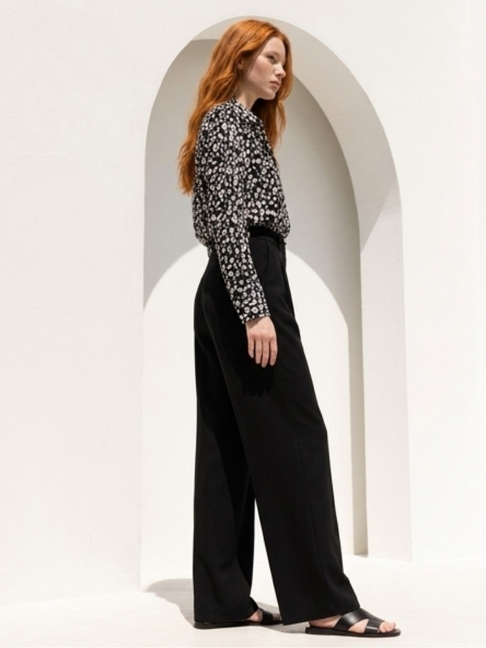 APT. 9 Women’s Blk/Wht Leopard Print Button Blouse Sheer/Lightweight Work Wear